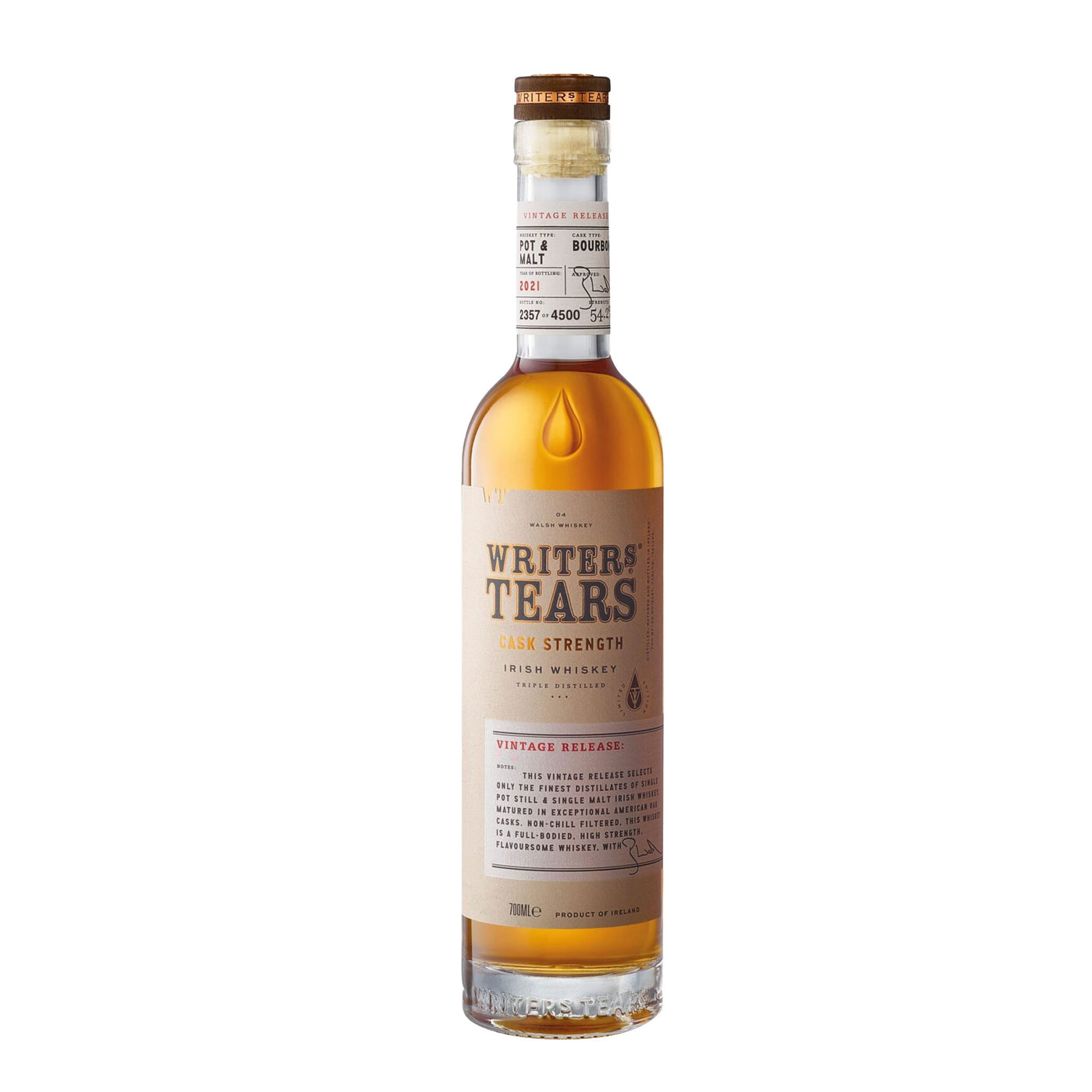 Writers Tears Rare Cask Strength Whiskey 2024