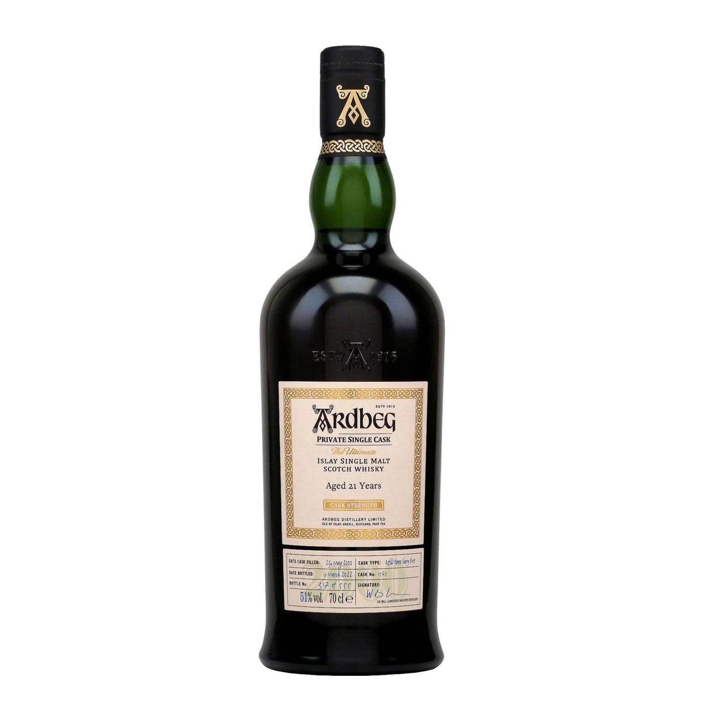 Ardbeg 21 Years Private Single Cask 1565 Oloroso Whisky