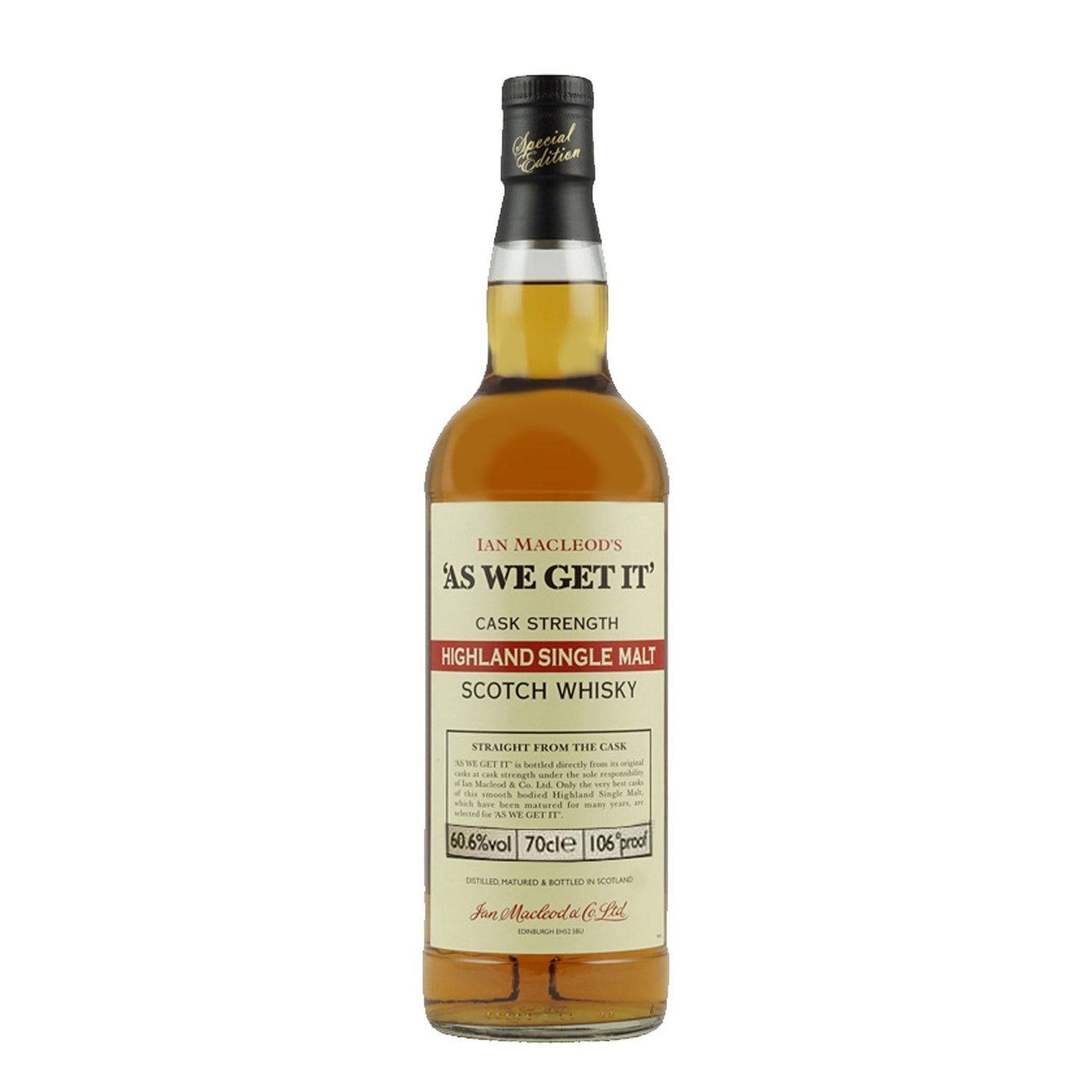 As We Get It Highland Whisky