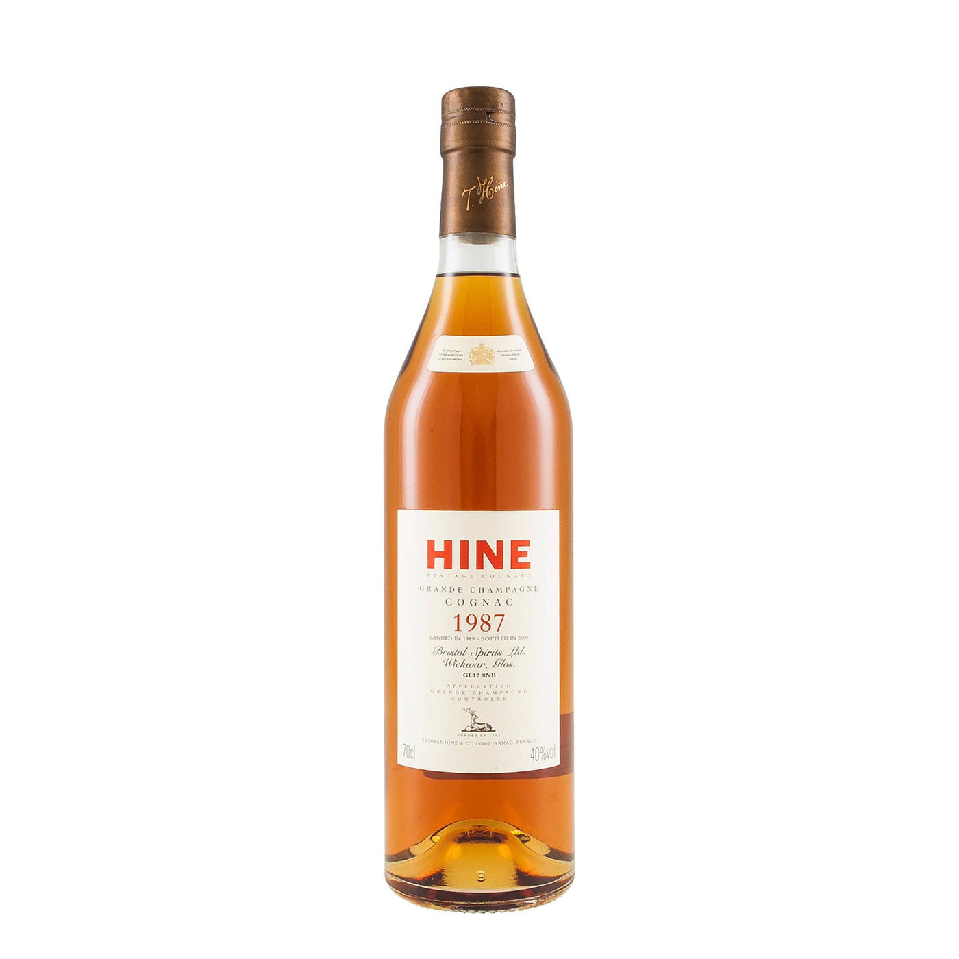 Hine Vintage 1987 Early Landed Cognac