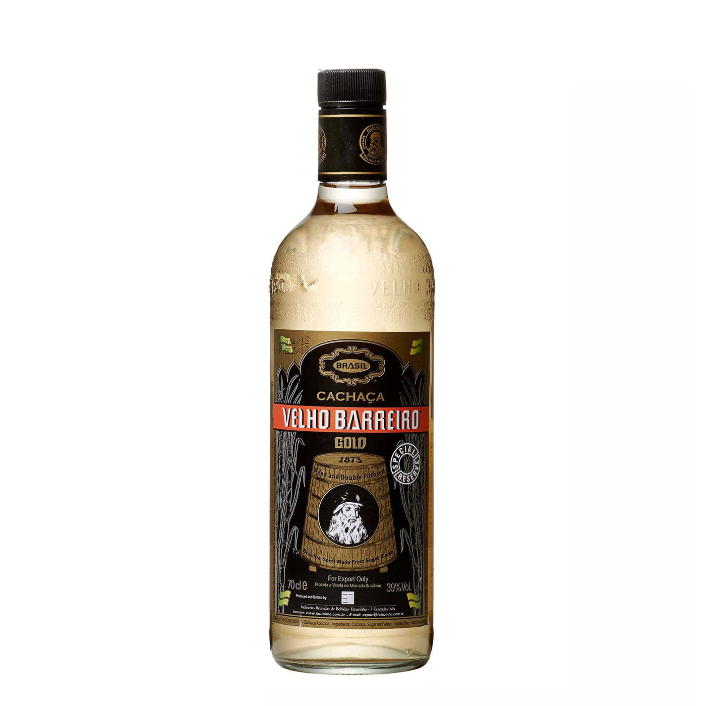 Velho Barreiro Gold Cachaca